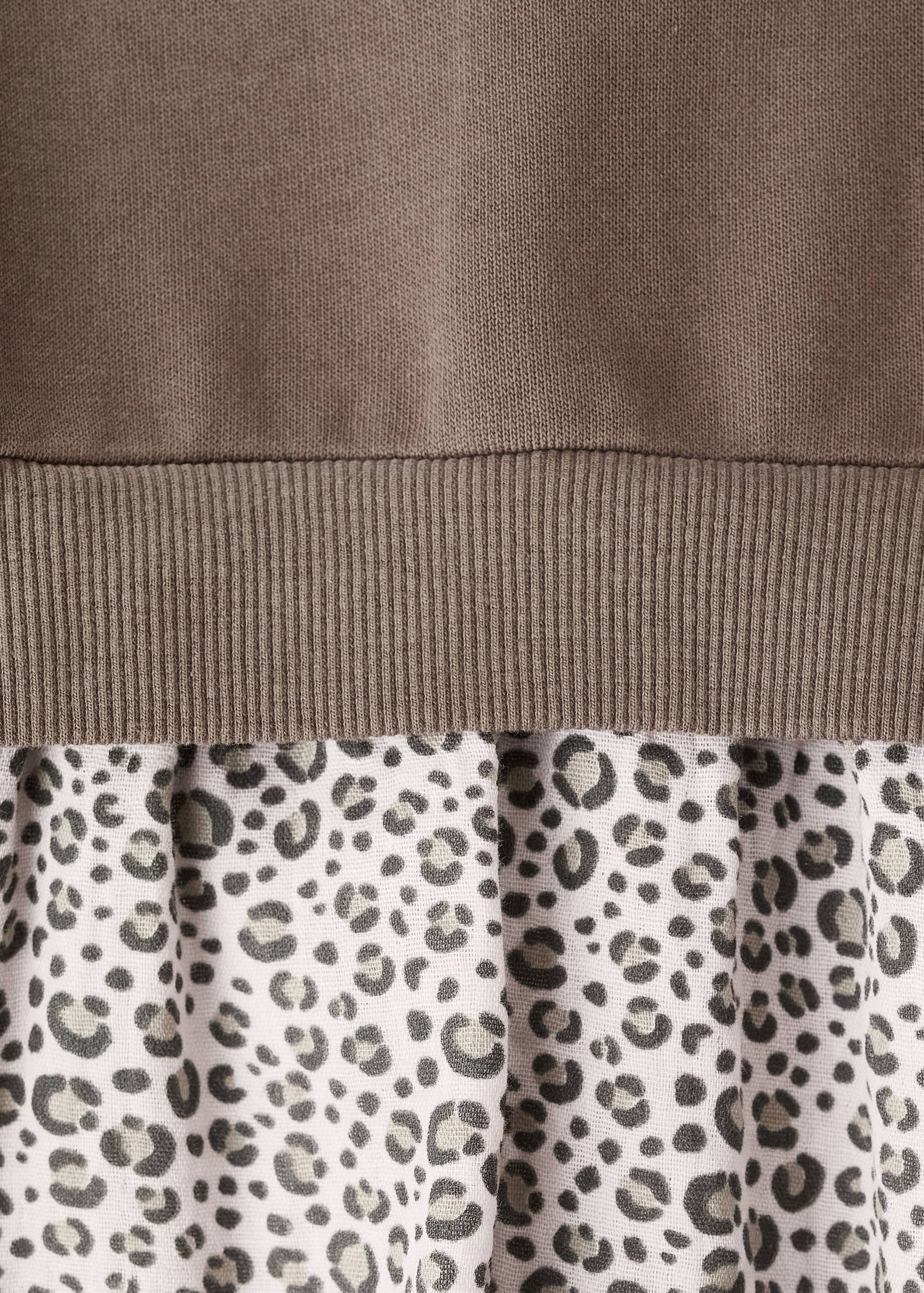 Leopard-print sweatshirt dress - Details of the article 8