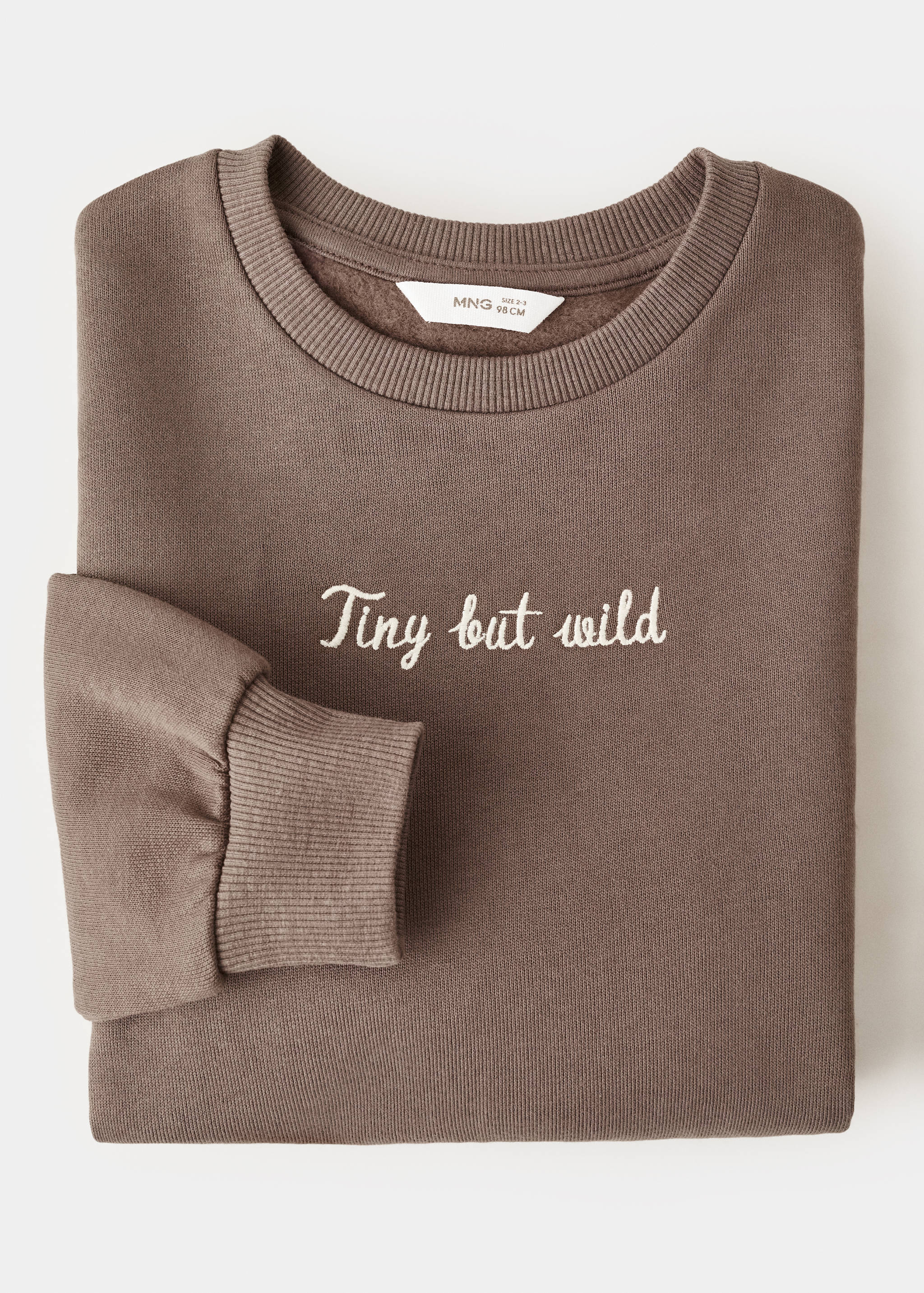 Leopard-print sweatshirt dress - Details of the article 0