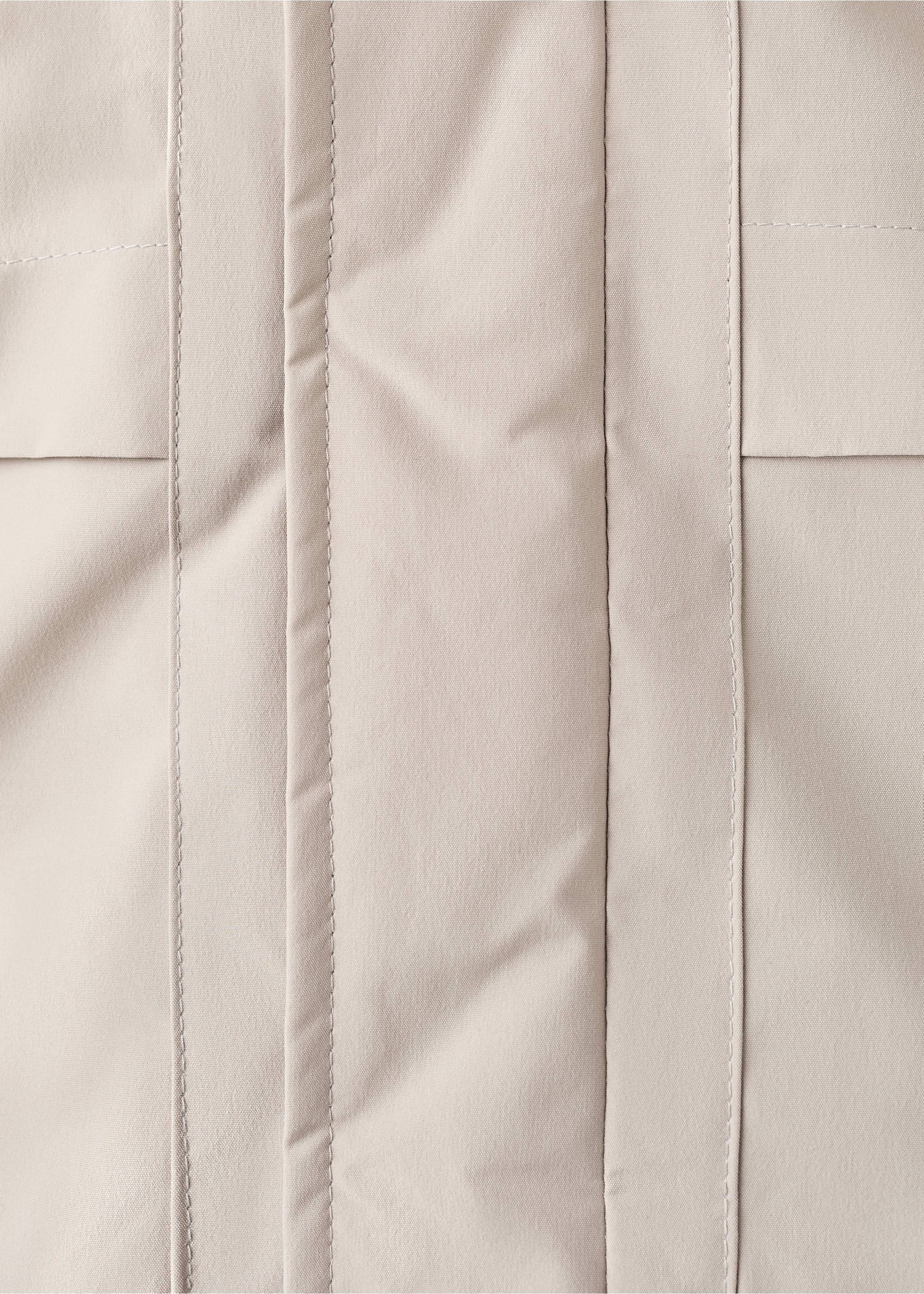 Anorak capucha pelo - Detalle del artículo 0, Marrón medio. Ref: 17076730-00.