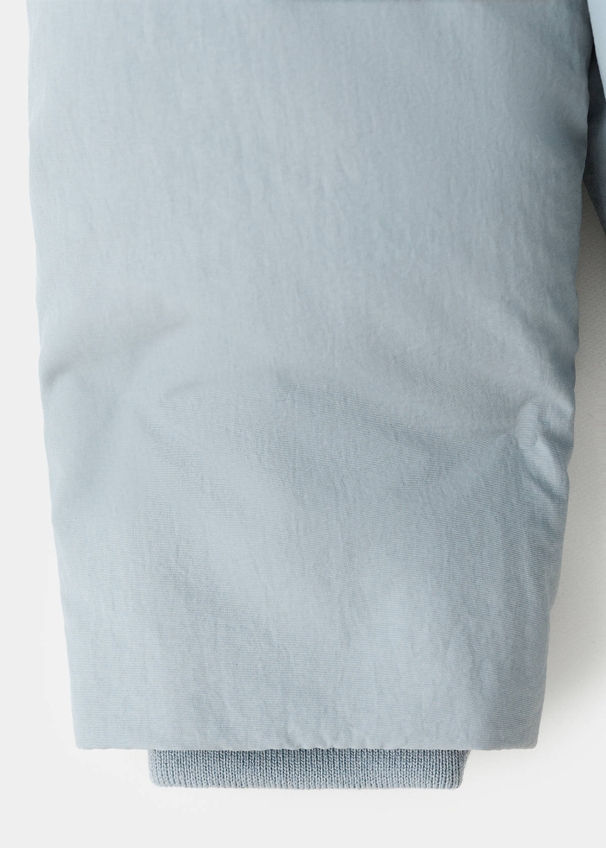 Anorak with shearling-effect hood — Aqua Green