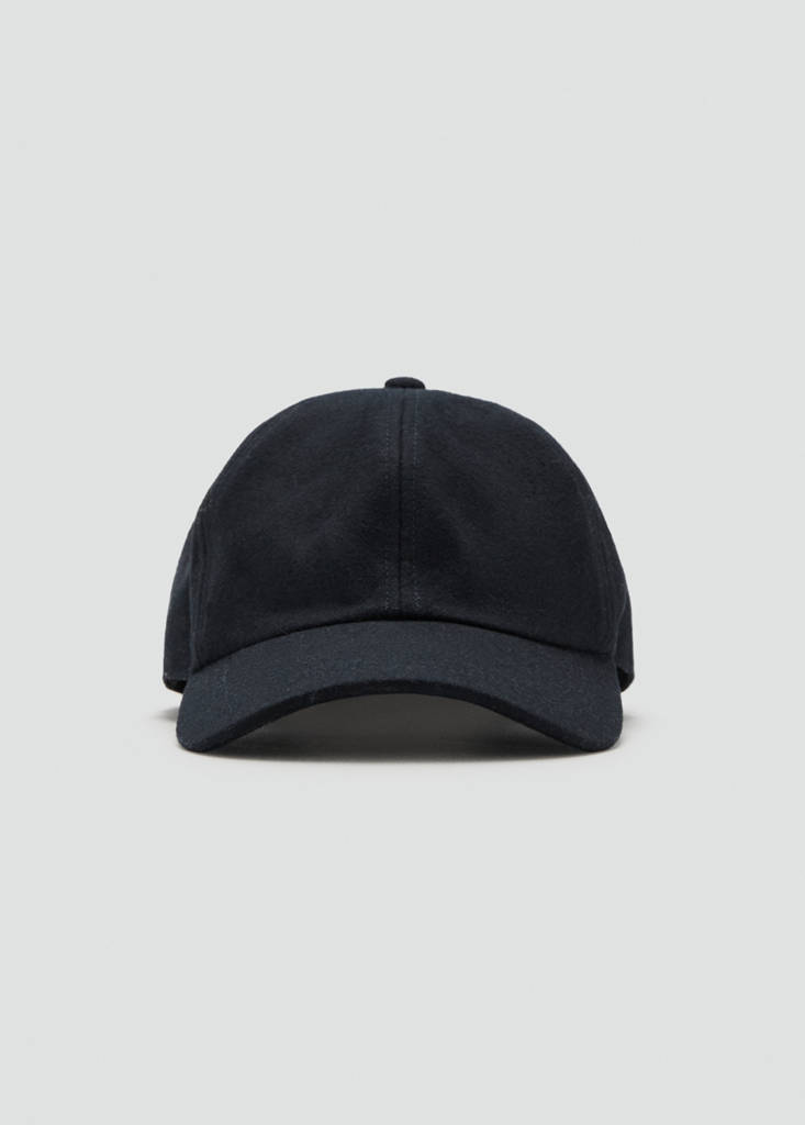 Wool-blend cap — Navy