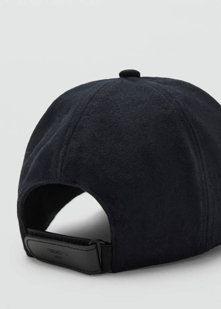 Wool-blend cap — Navy