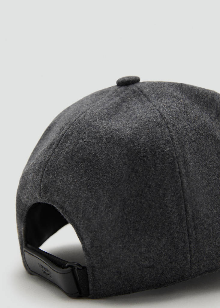 Wool-blend cap — Grey