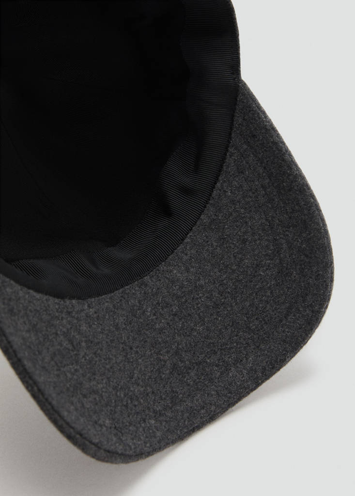 Wool-blend cap — Grey