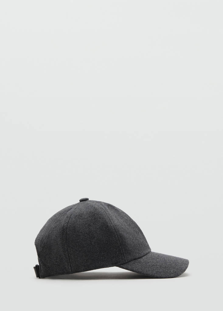 Wool-blend cap — Grey