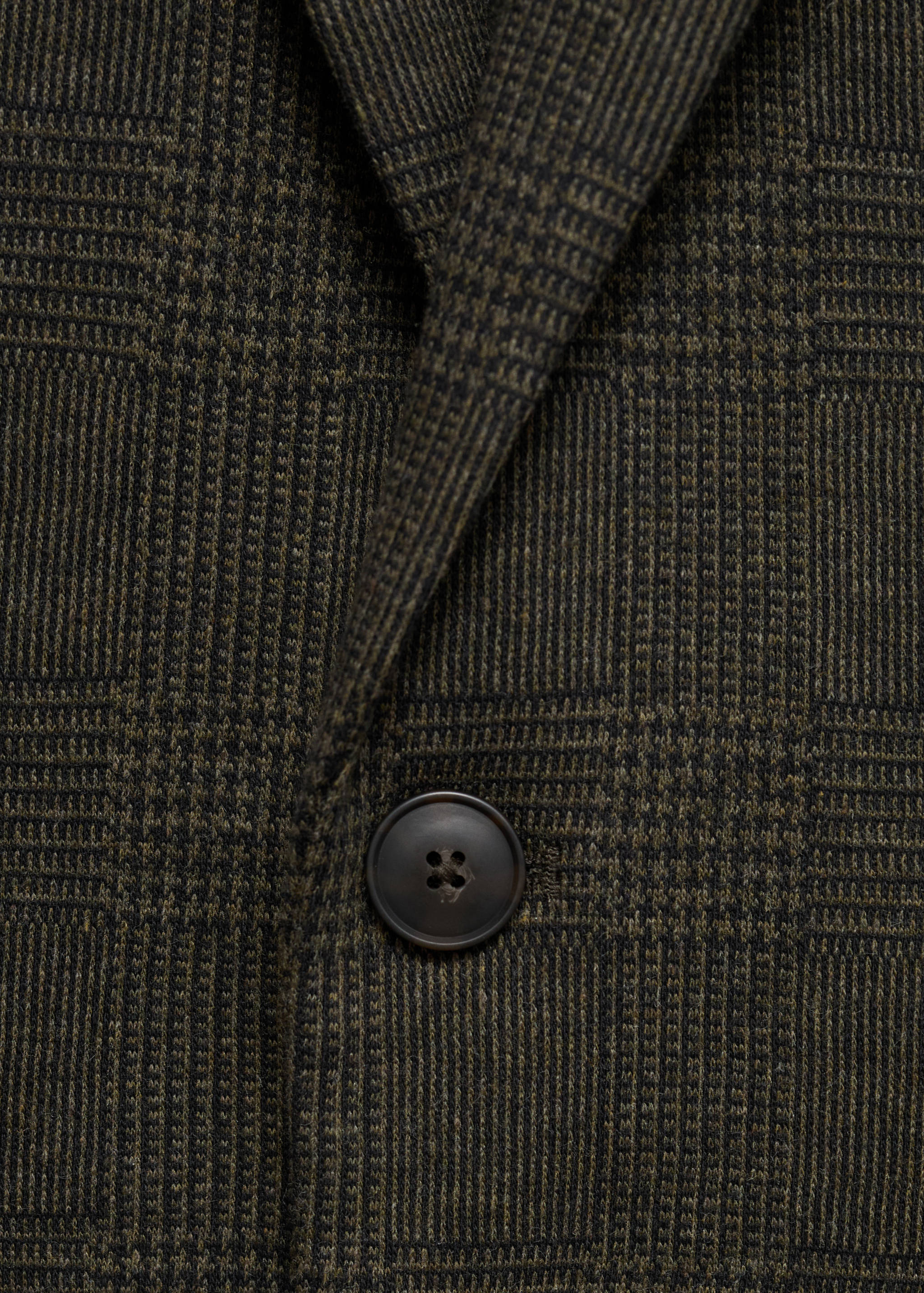 Slim-fit micro-check jacket - Details of the article 8