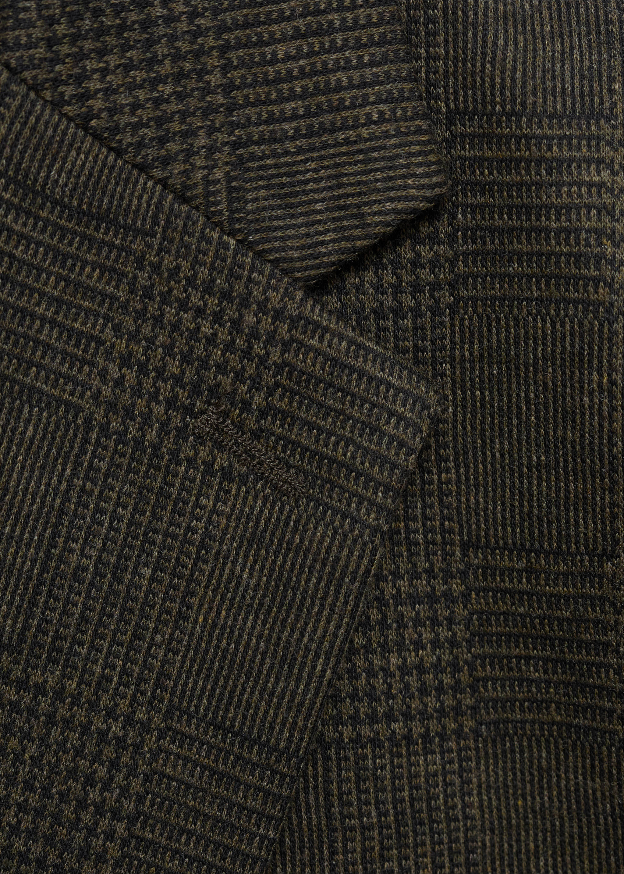 Americana slim fit micro cuadro - Detalle del artículo 0, Khaki. Ref: 17076736-00.