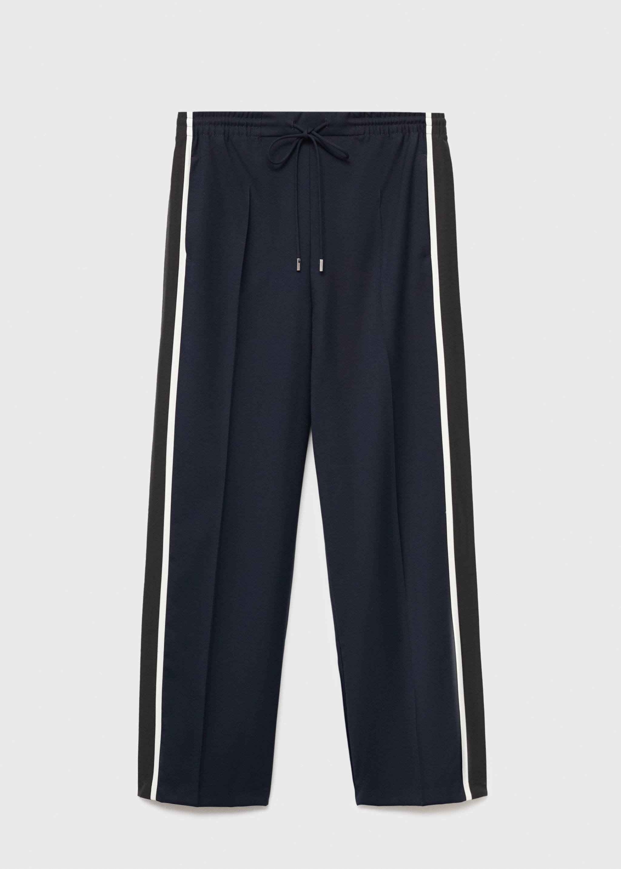 Contrast stripe straight pants - Article without model