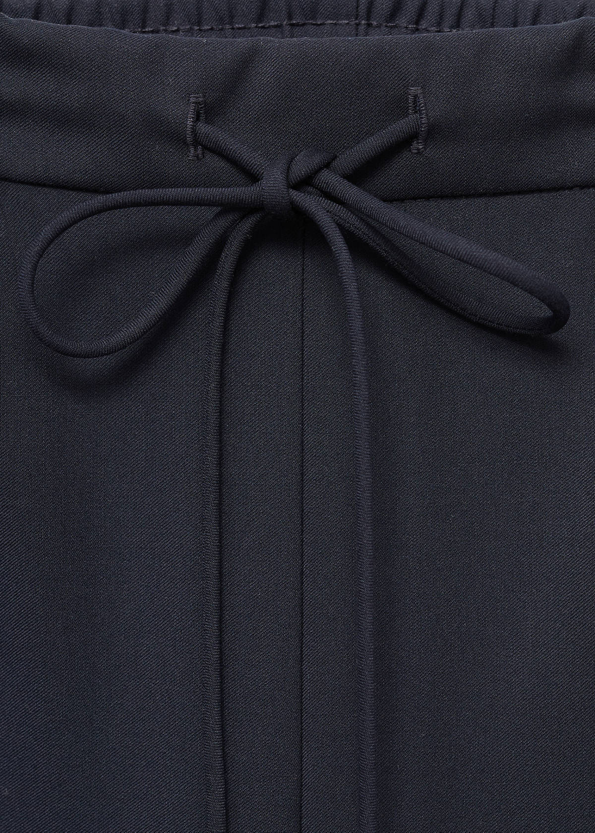 Contrast stripe straight trousers — Navy