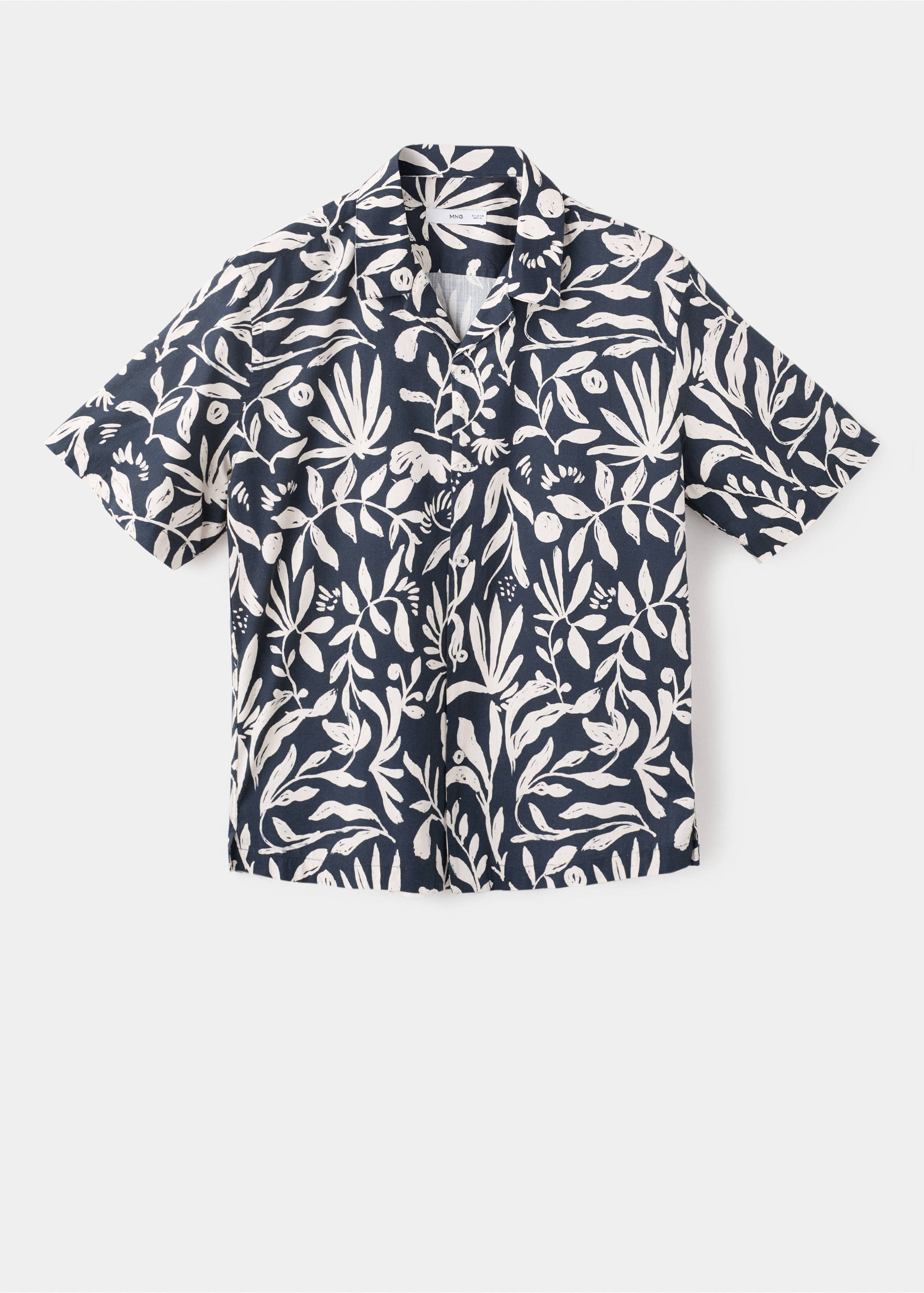Relaxed-fit printed shirt - Article without model, Indigo Blue. Ref: 17076739-00.