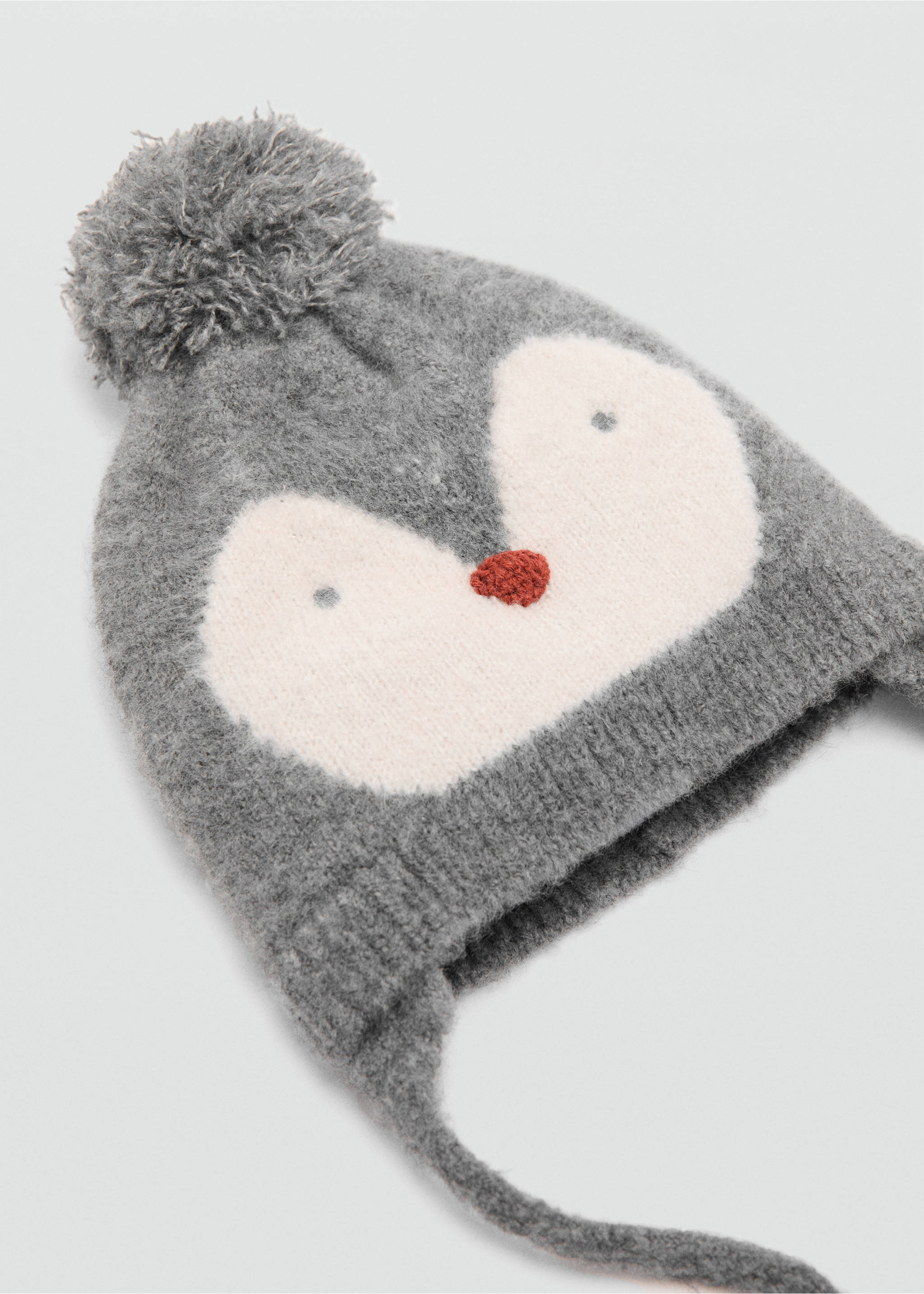 Penguin hat - Medium plane, Grey. Ref: 17076741-00.