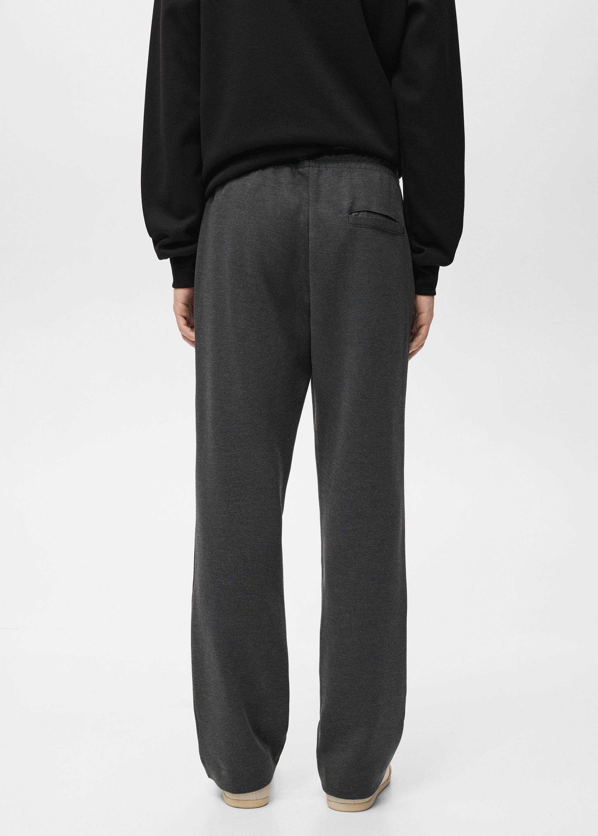 Jogging coton taille élastique - Verso de l’article