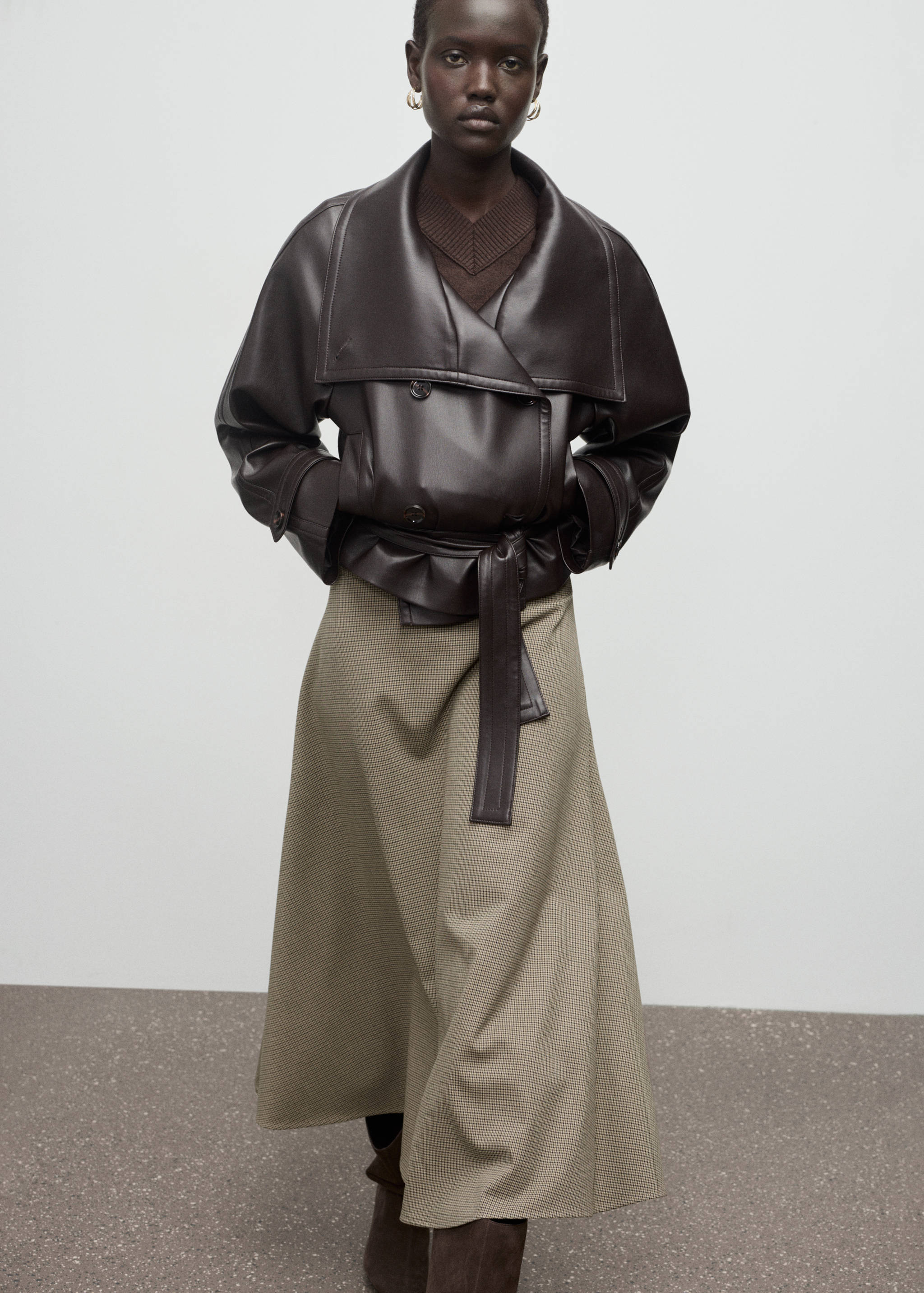 Saia com mistura de lã pied-de-pole - Pormenor do artigo 2