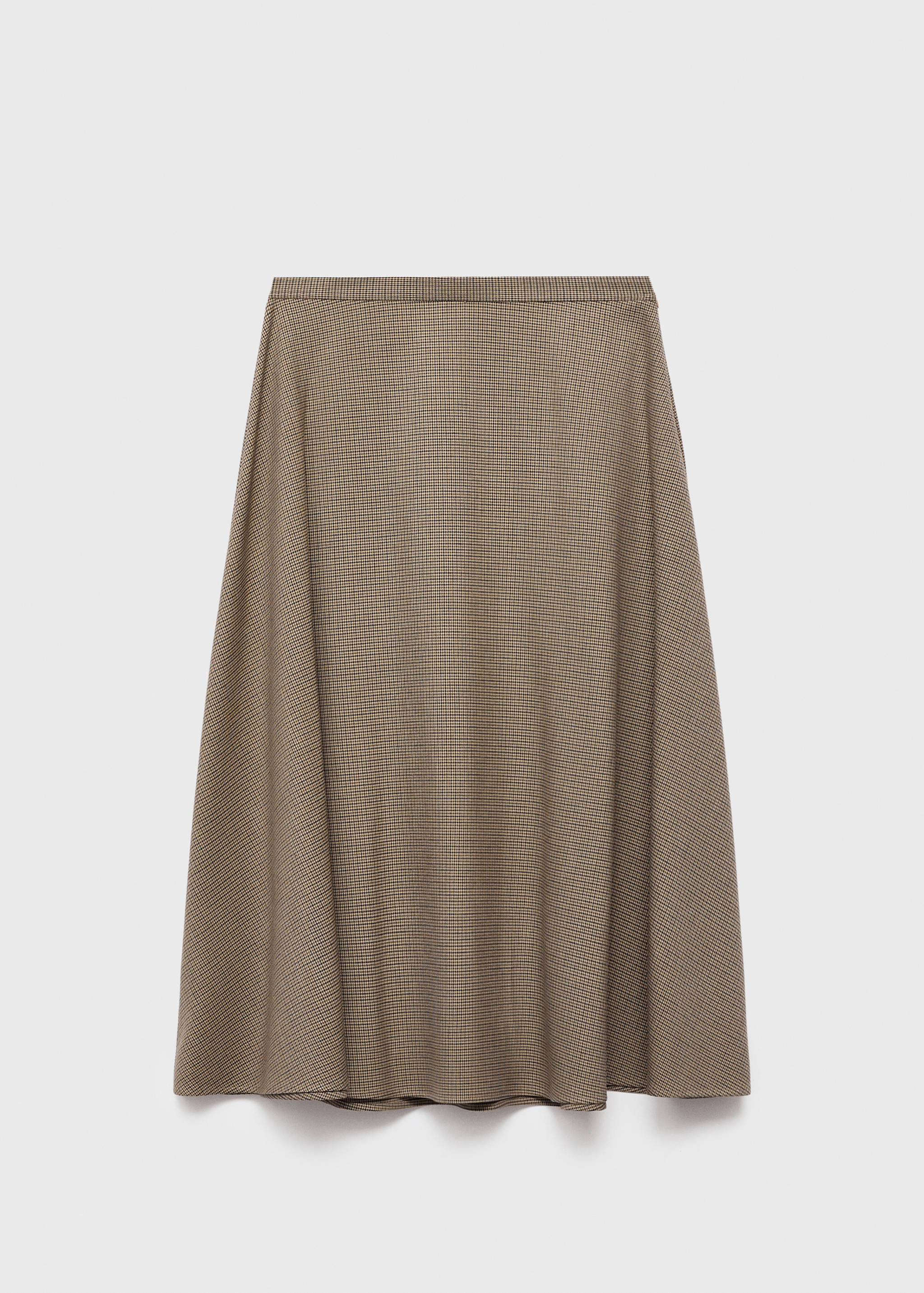 Houndstooth wool-blend skirt - Article without model