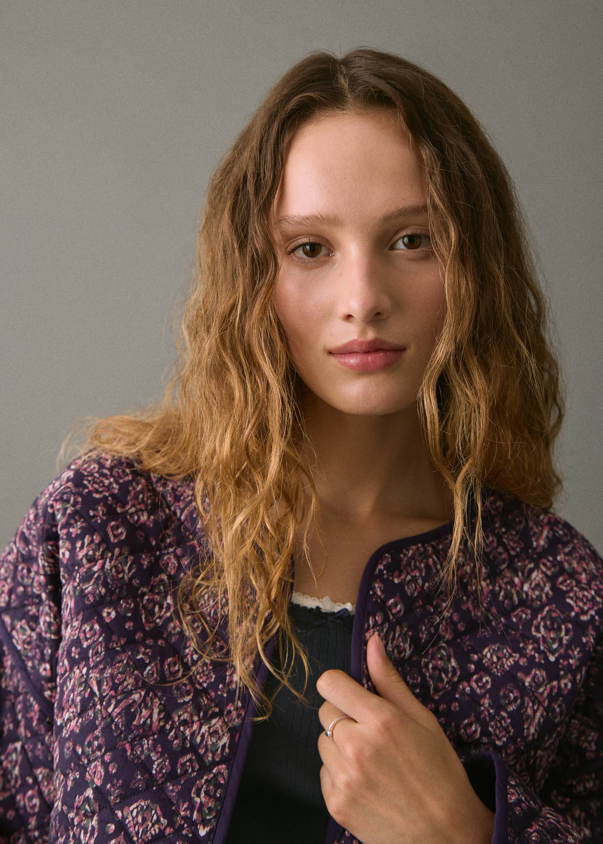 Floral print jacket - Details of the article 1