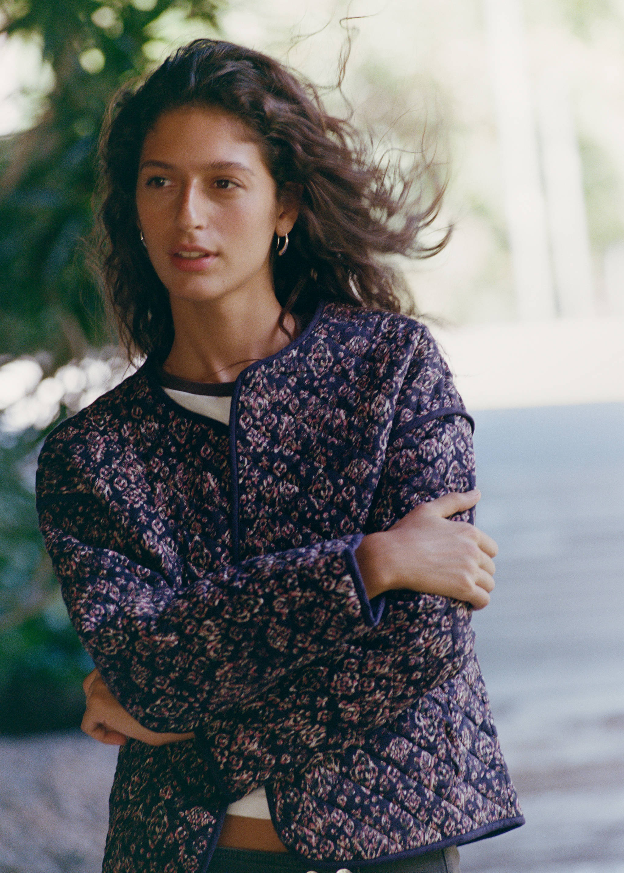 Floral print jacket - Details of the article 5