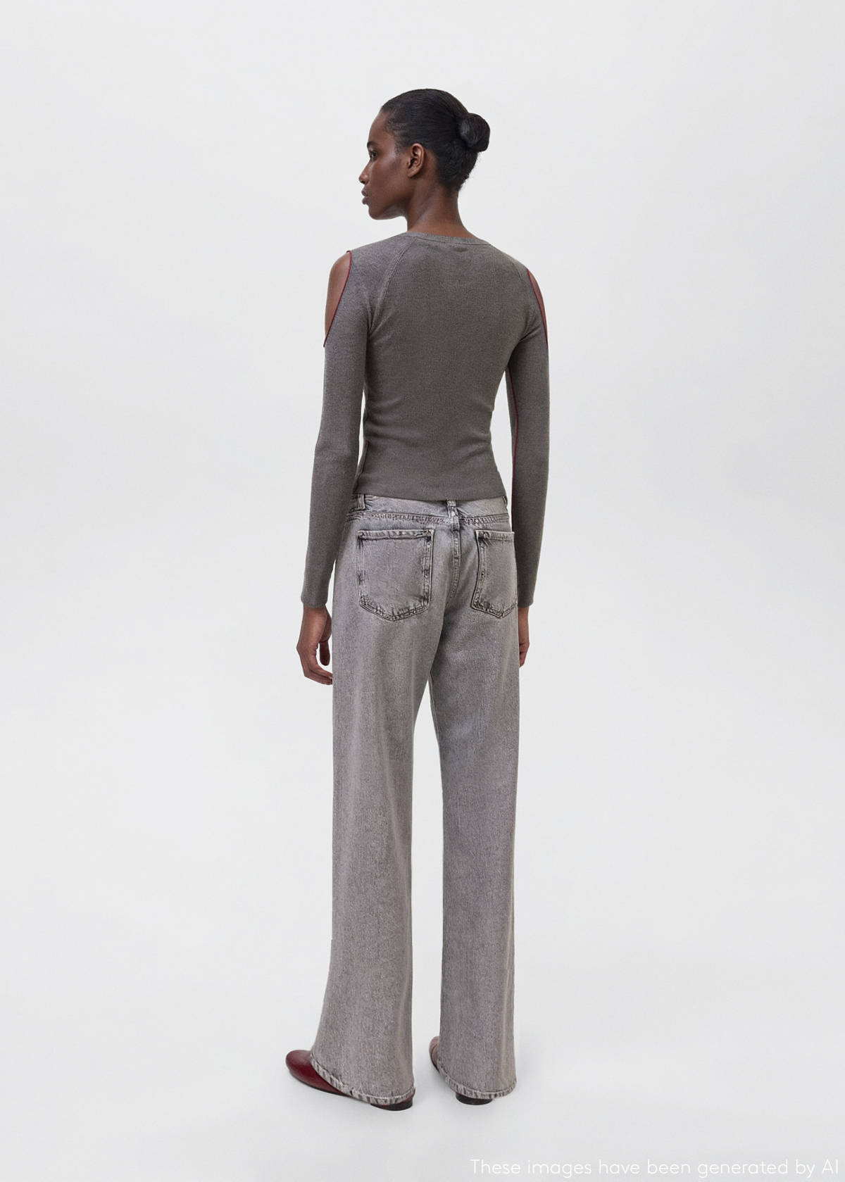 Cut-out t-shirt — Medium Heather Grey