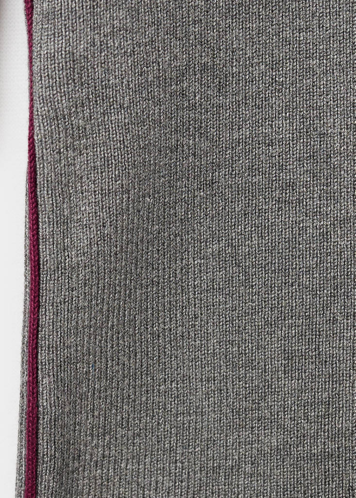 Knitted sweater with cut-out — Medium Heather Grey
