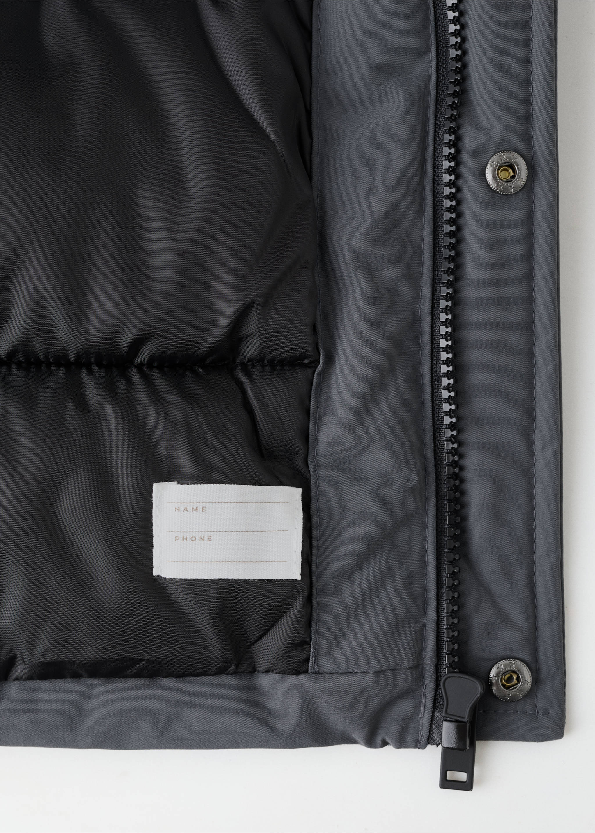 Anorak capucha pelo - Detalle del artículo 0, Gris. Ref: 17077124-00.