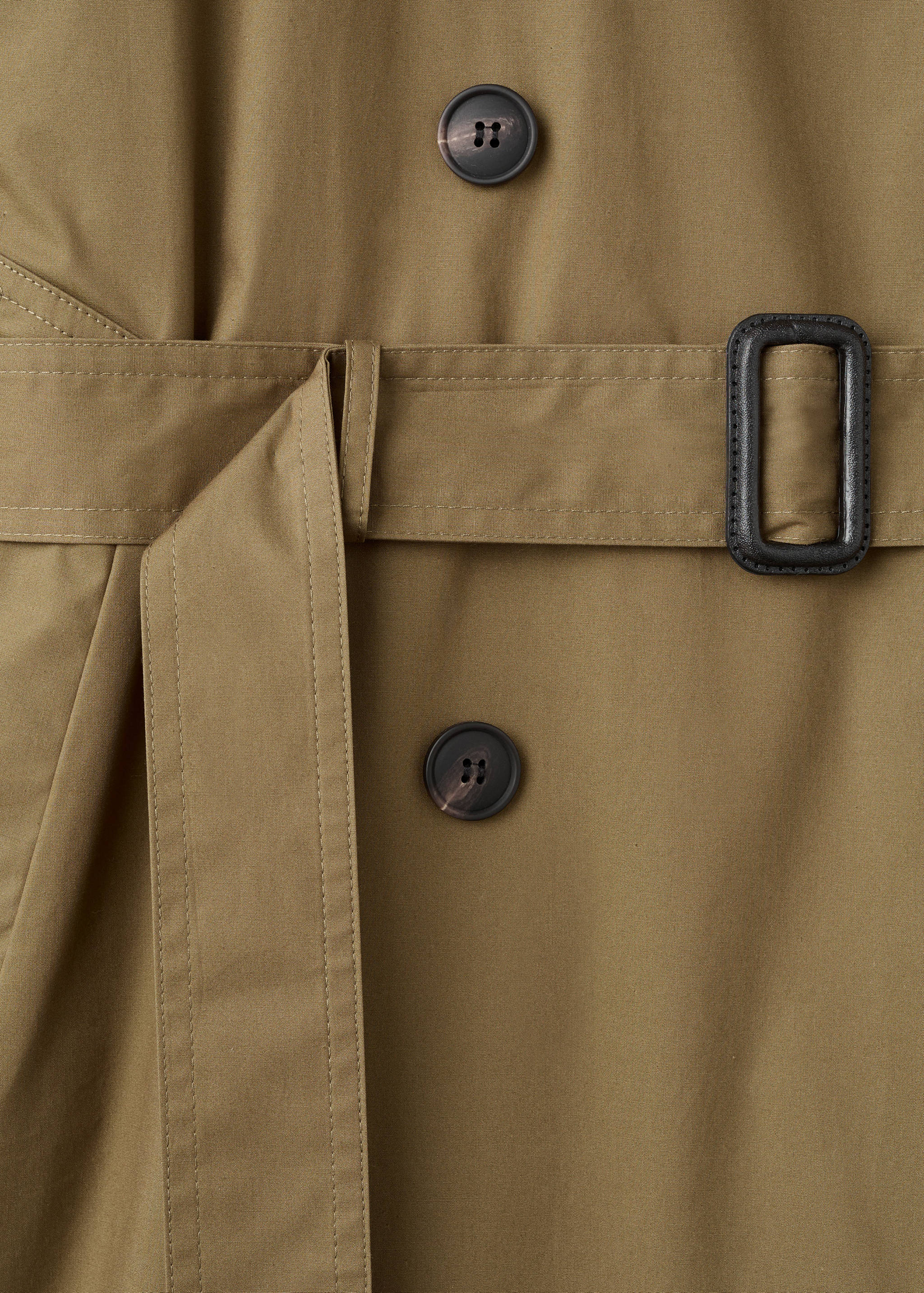 Double-breasted trenchcoat met corduroy kraag - Detail van het artikel 8