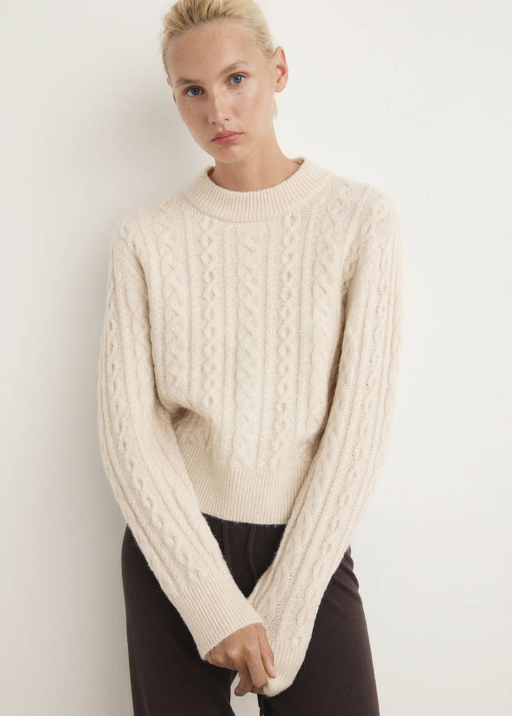 PYJAMA SWEATER BELLO — Ecru