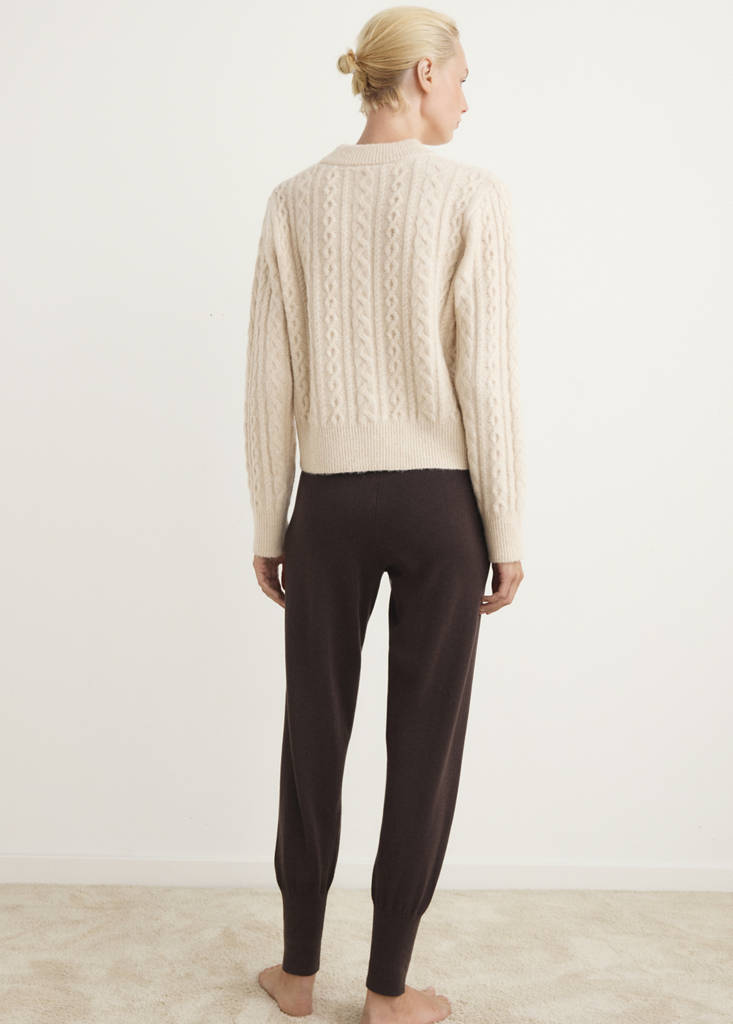PYJAMA SWEATER BELLO — Ecru