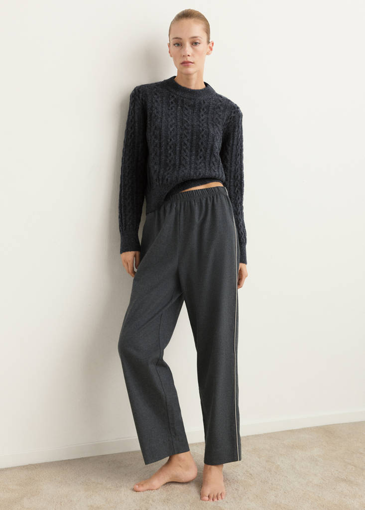 PYJAMA SWEATER BELLO — Charcoal