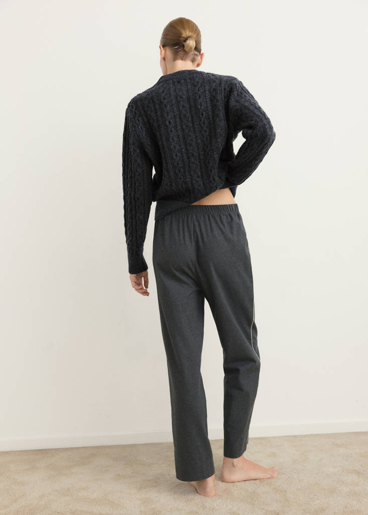 PYJAMA SWEATER BELLO — Charcoal