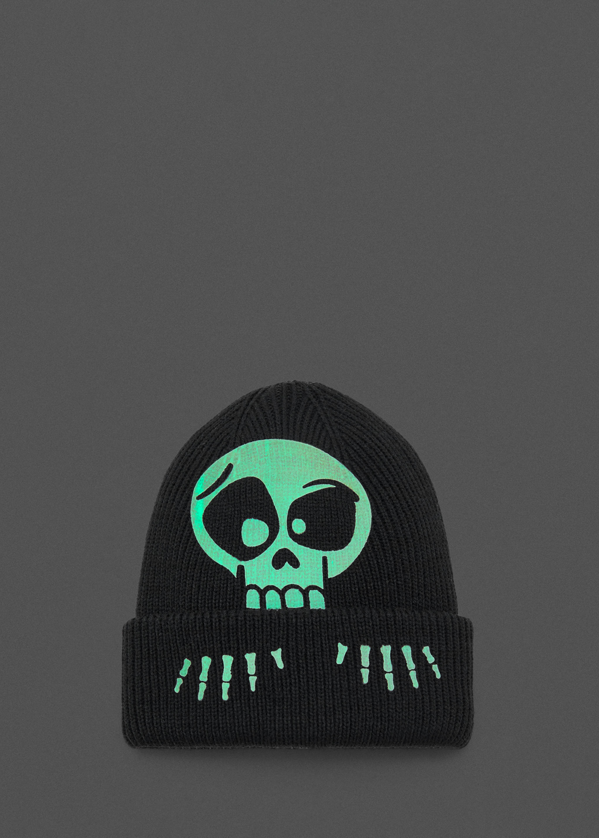 Skull knit beanie - Details of the article 1