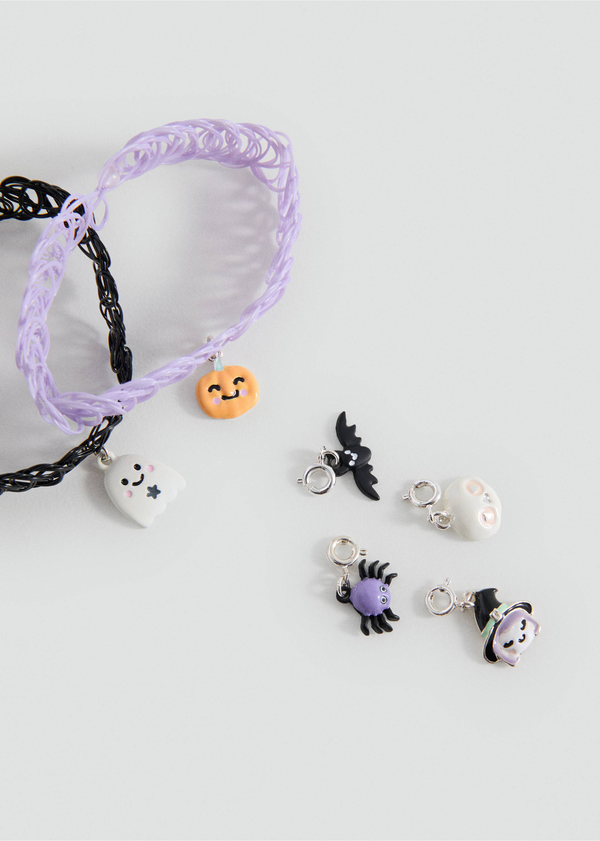 Pack 2 chokers Halloween - Plano medio, Lila. Ref: 17077133-00.