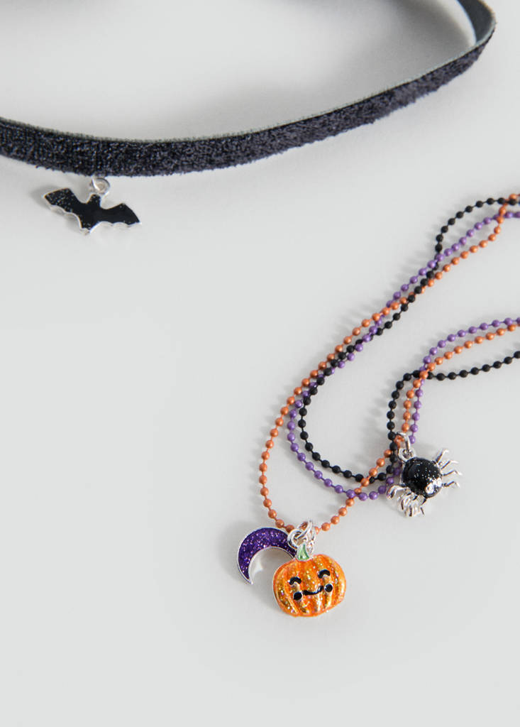 Pack of 2 Halloween necklaces — Black