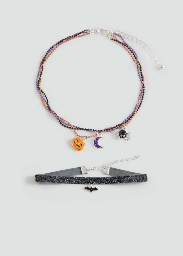 Pack of 2 Halloween necklaces — Black