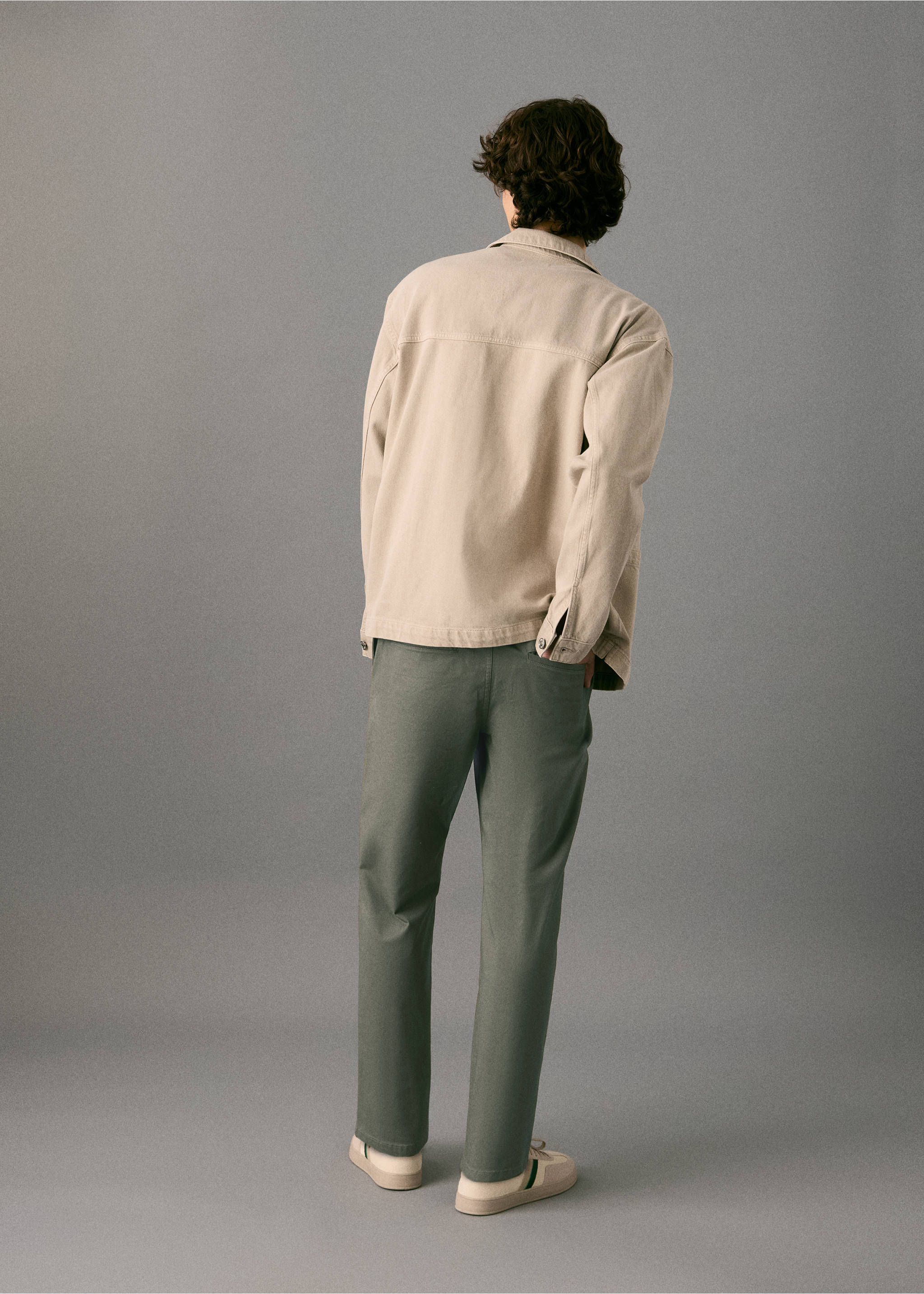 면 치노 - 상품 반전:, 그린. Ref: 17077136-00.