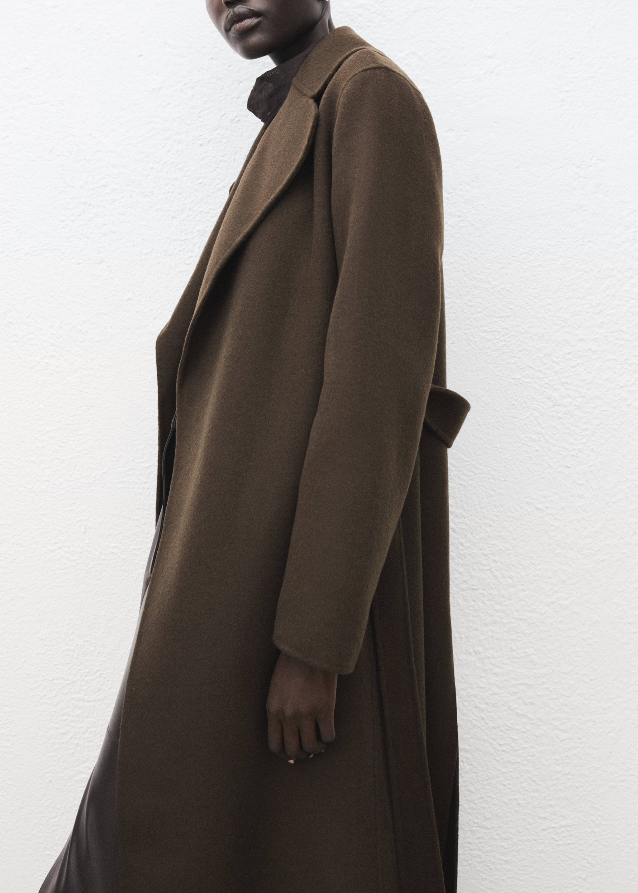 Manteau laine fait à la main ceinture - Détail de l'article 3