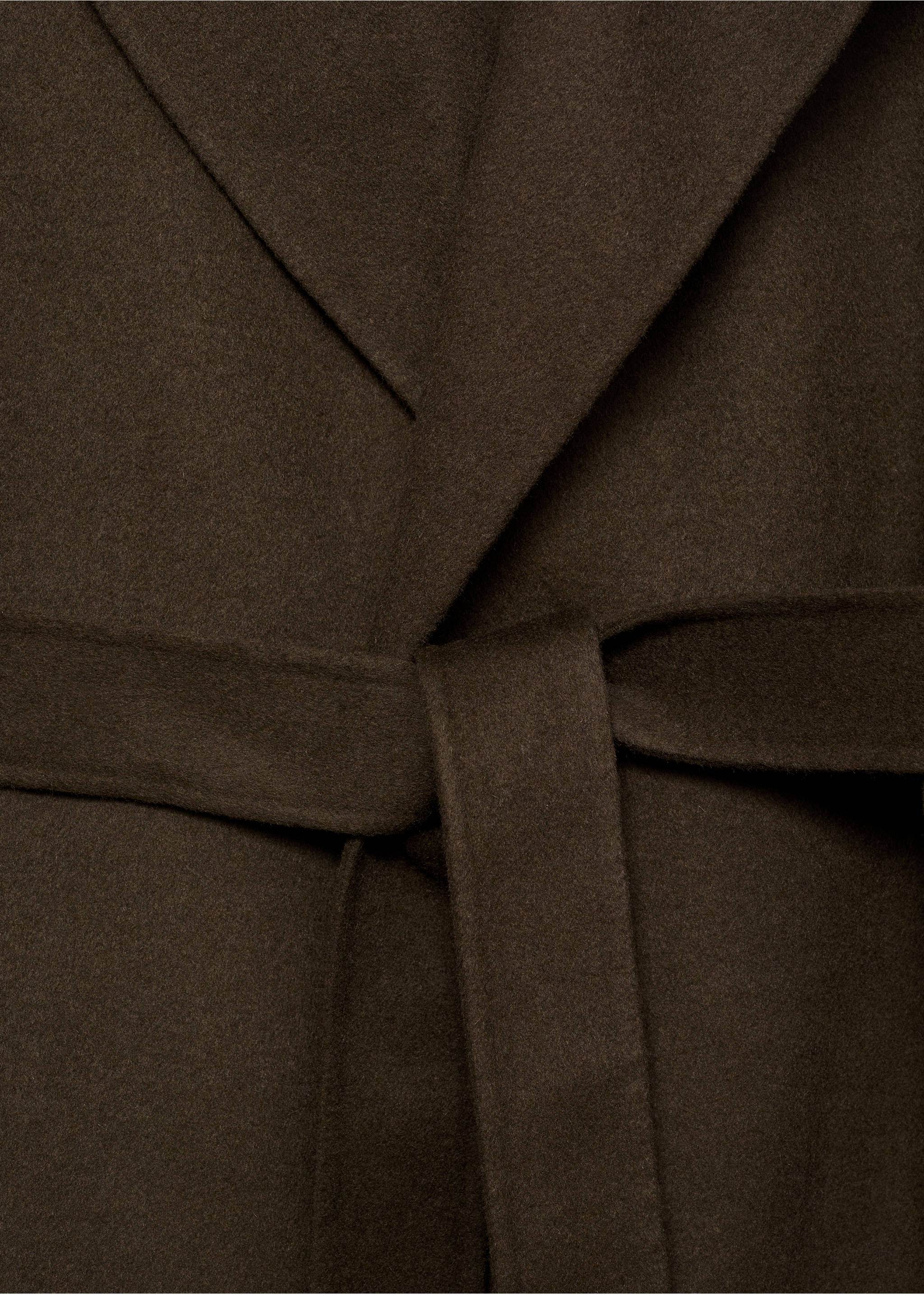 Manteau laine fait à la main ceinture - Détail de l'article 0, Kaki. Ref: 17077137-00.