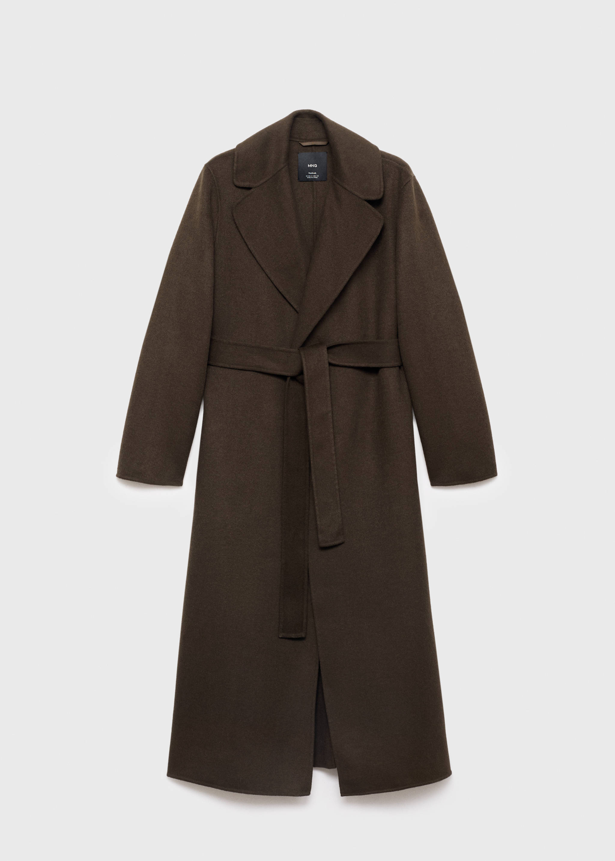 Handmade wool coat with belt - Article without model