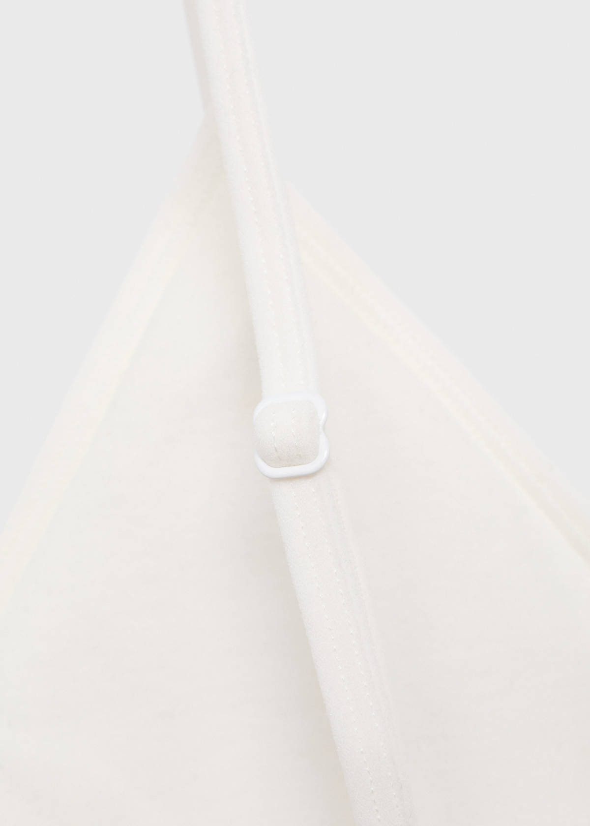 Essential triangle bra — Off White