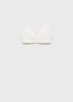 Essential triangle bra — Off White 1