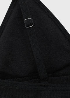 Essential triangle bra — Black 2