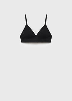 Essential triangle bra — Black 1