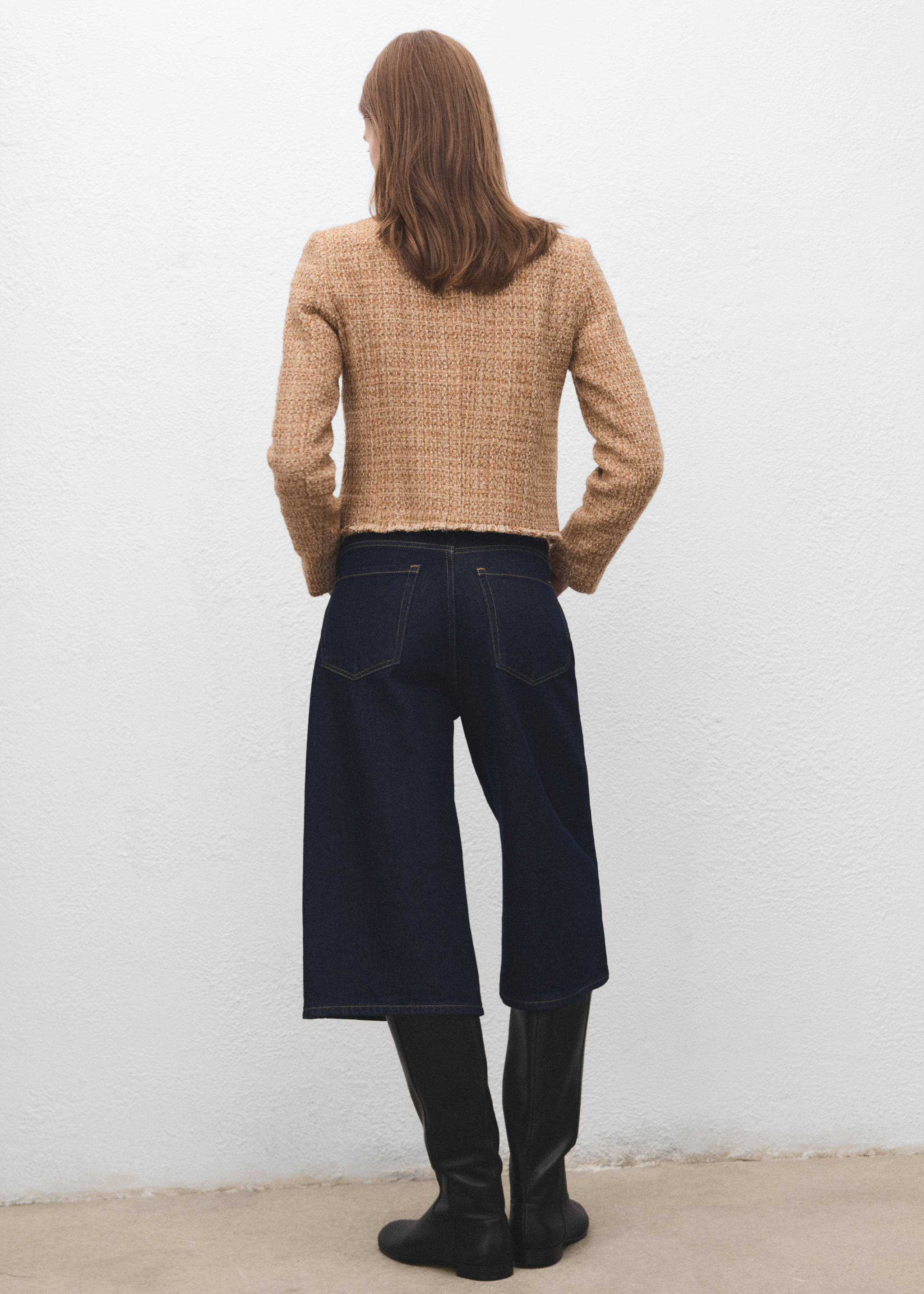 Veste tweed bords effilochés - Verso de l’article