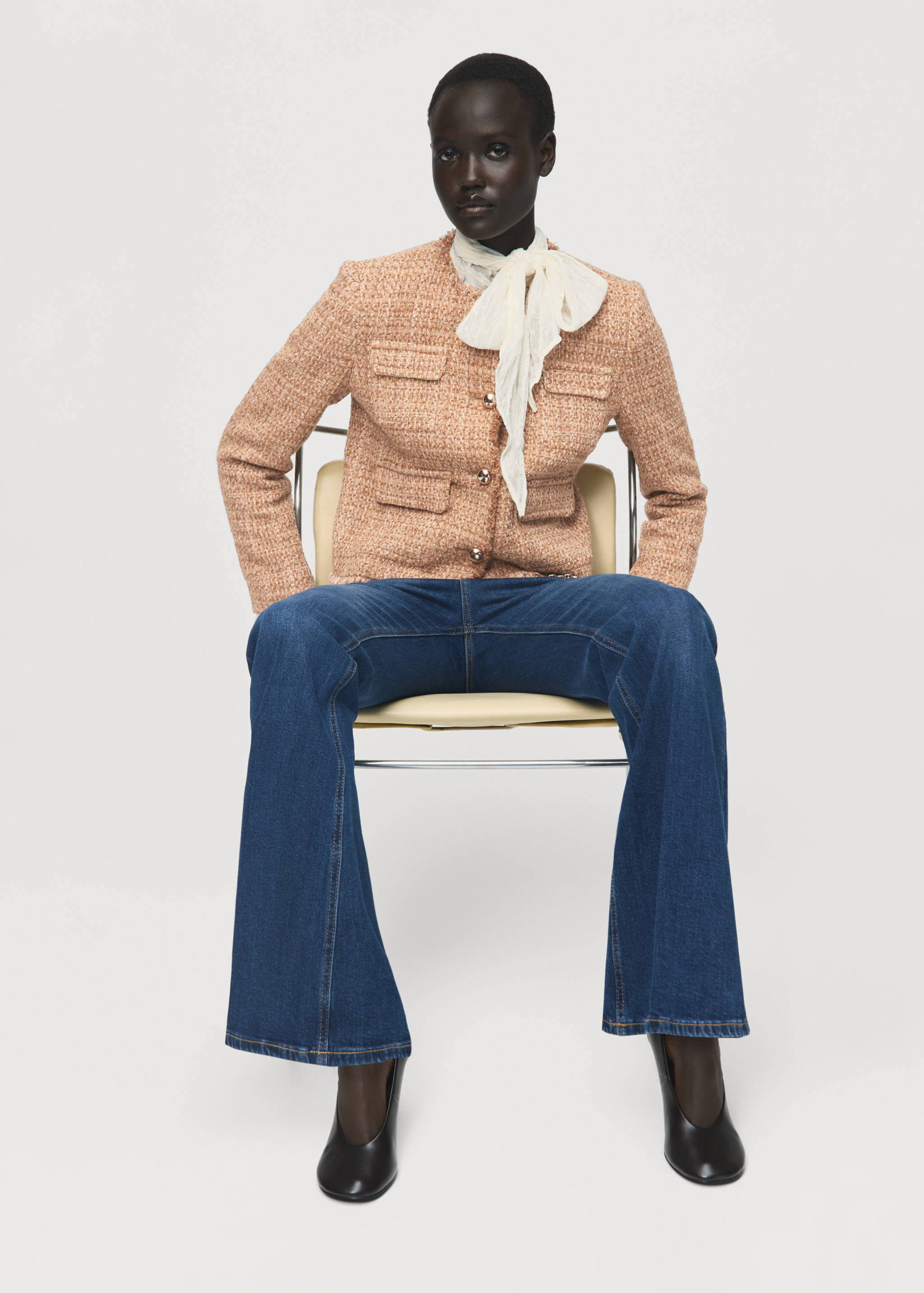 Veste tweed bords effilochés - Détail de l'article 2