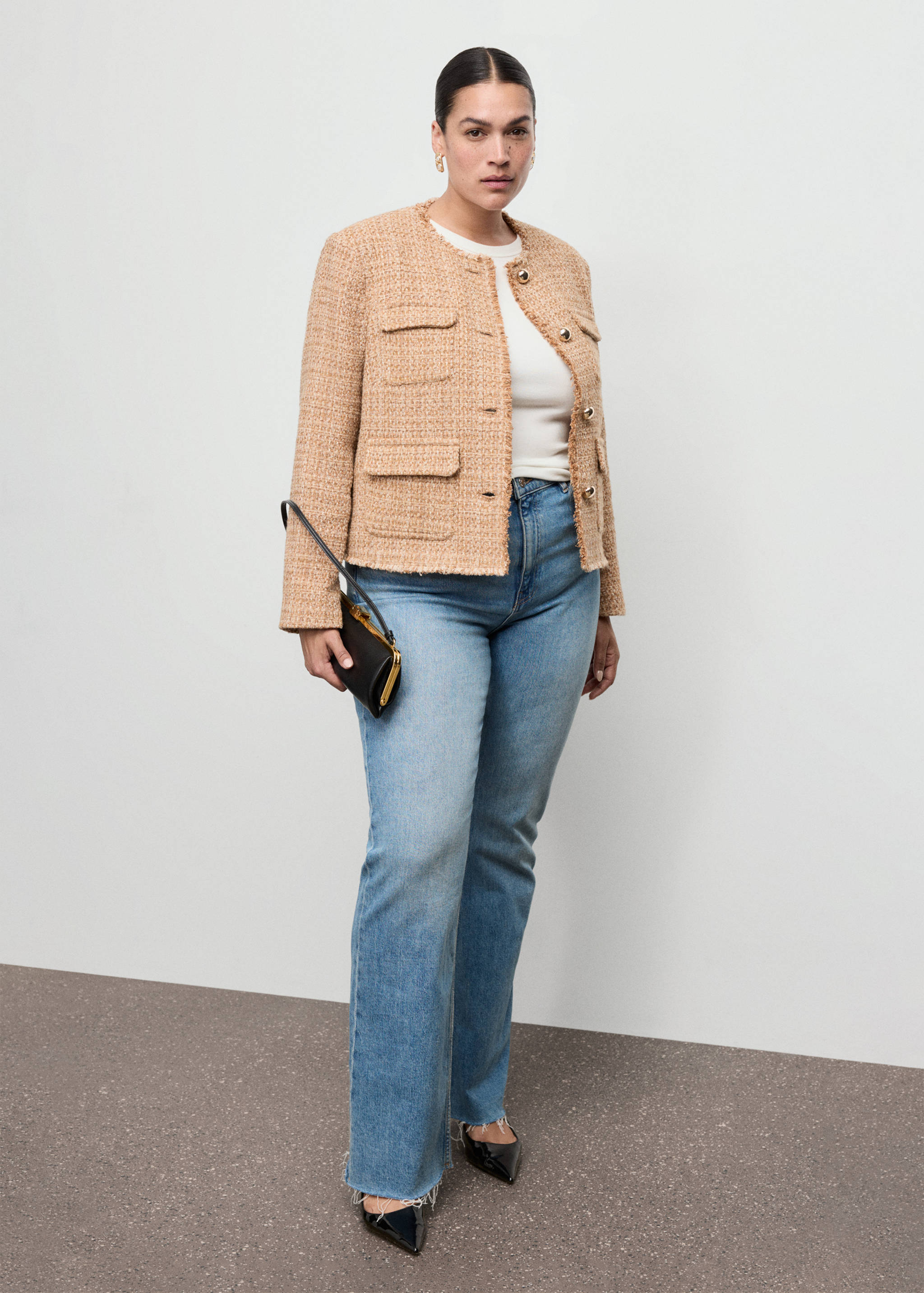 Veste tweed bords effilochés - Détail de l'article 3