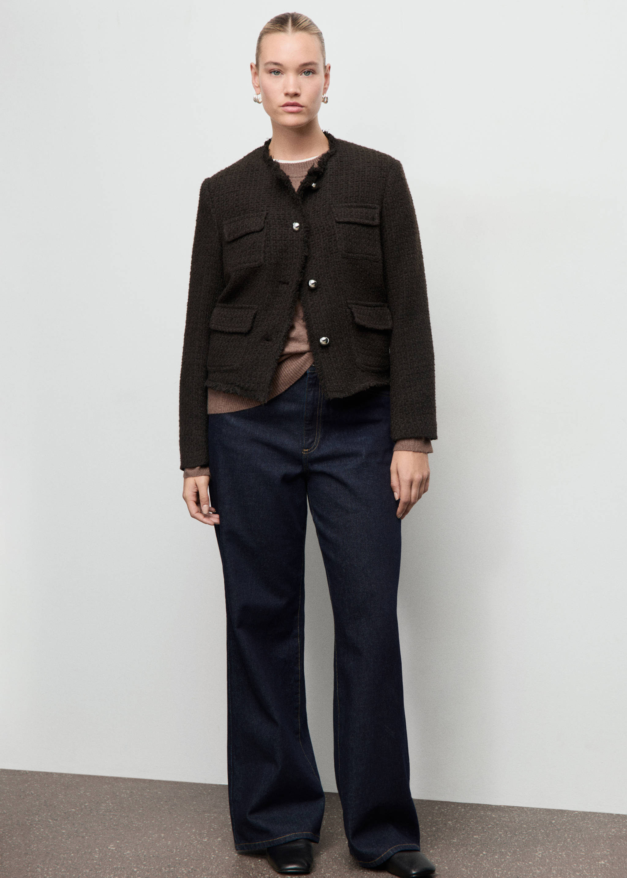 Veste tweed bords effilochés - Détail de l'article 3