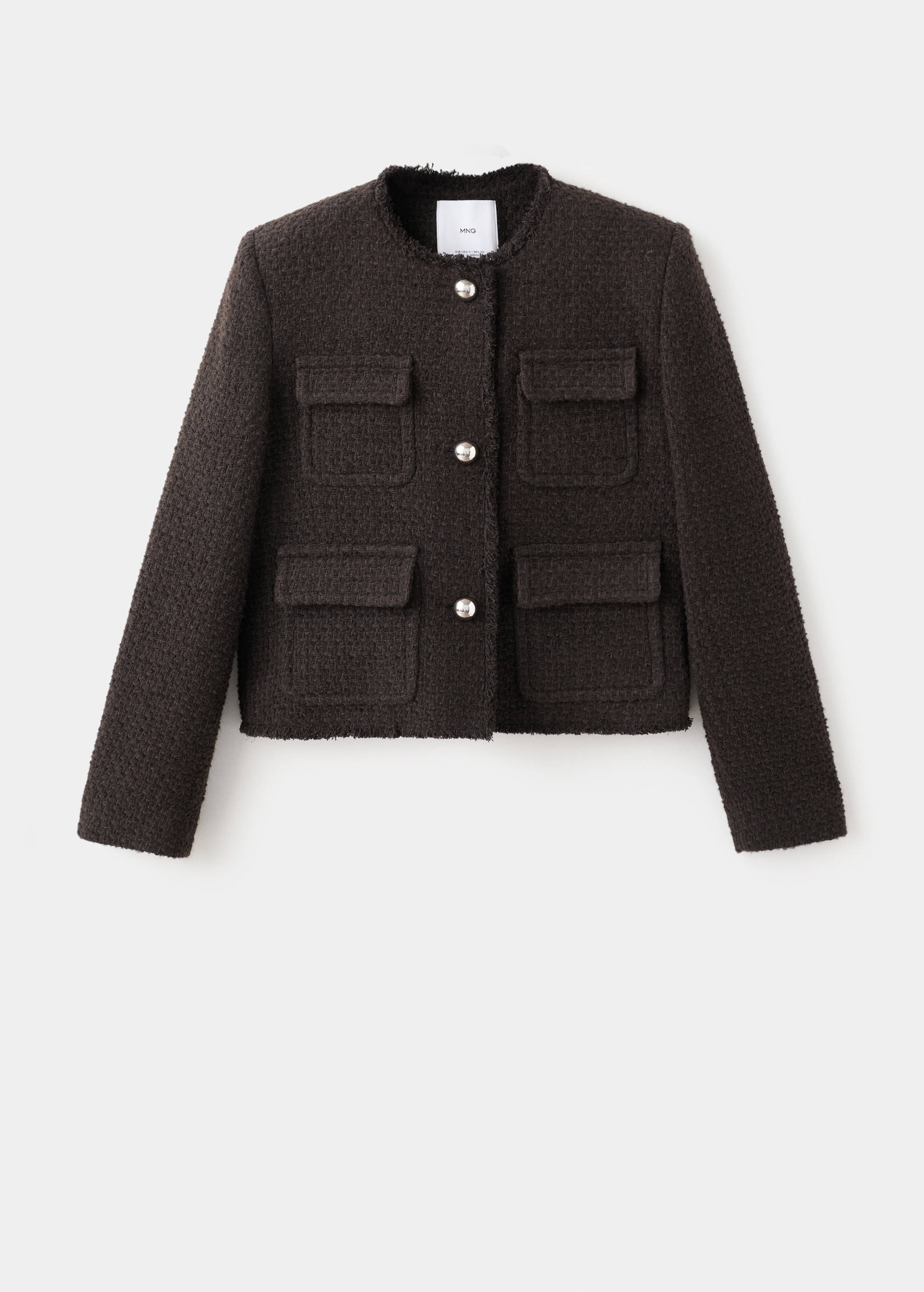 Giacca tweed bordi sfilacciati - Articolo senza modello