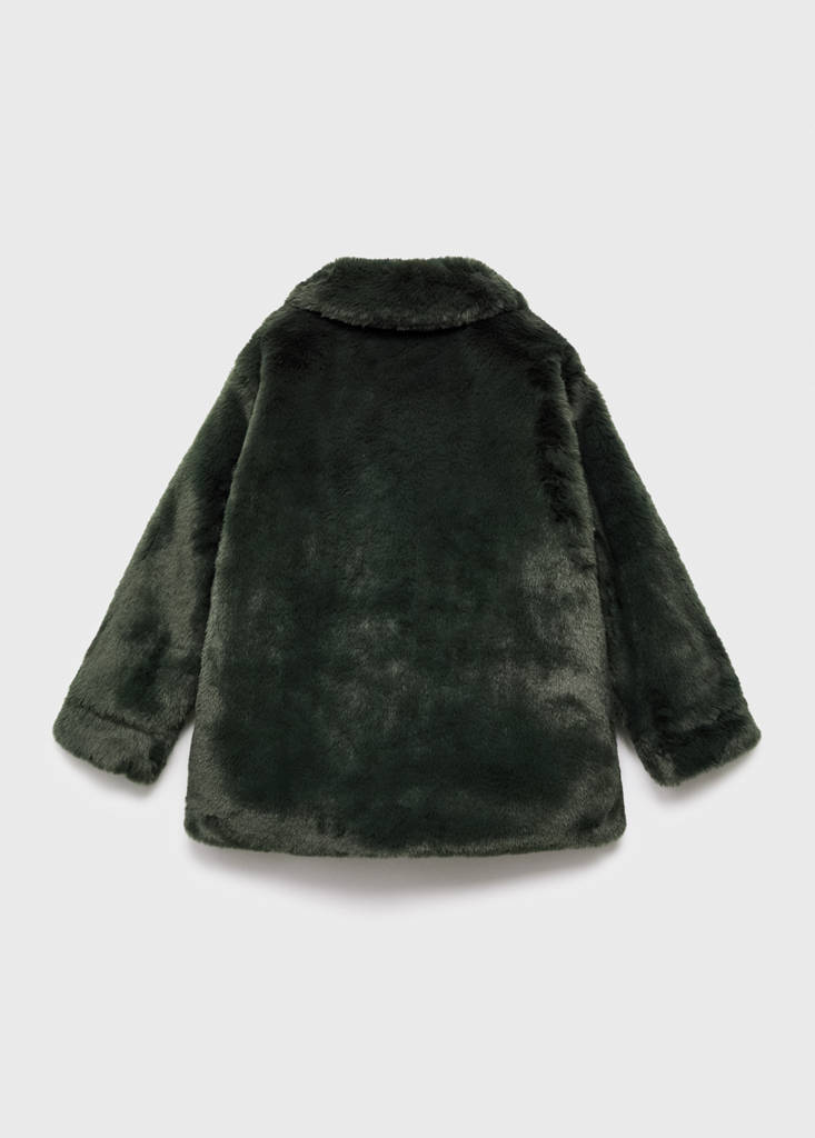 Faux-fur coat — Forest Green
