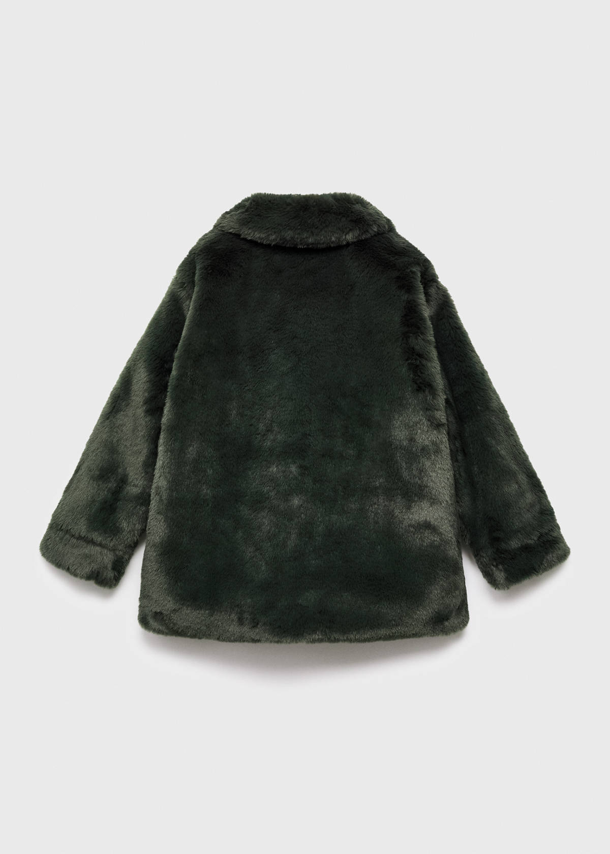 Faux-fur coat — Forest Green