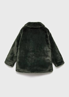 Faux-fur coat — Forest Green 5