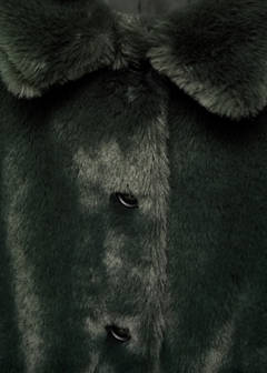 Faux-fur coat — Forest Green 4