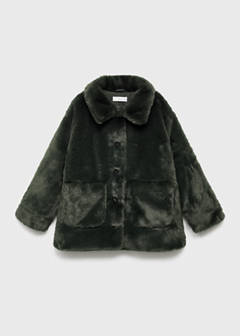 Faux-fur coat — Forest Green 2